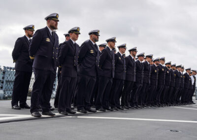 Change of command on the frigate "Rheinland-Pfalz", Photo: Bundeswehr/Leon Rodewald