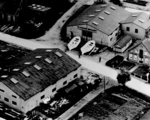 Luftbild des Firmengeländes - 1940, Foto: Fassmer