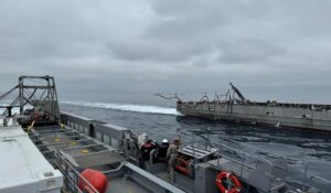 Refuelling the MUSV Ranger in September 2024,