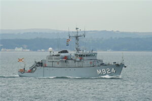 Belgian "Primula" (M924) of the Flower class, all minesweepers are named after flowers. Photo: Brian Burnell, CC BY-SA 3.0