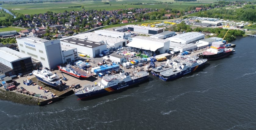 Fassmer-Werft in Berne an der Weser, Foto: Fassmer