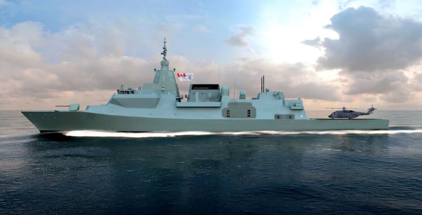Mitgeführt wird ein Bordhubschrauber vom Typ CH-148 Cyclone, Grafik: BAE Systems