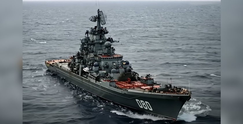 Russischer Atomkreuzer „Admiral Nachimow“, Foto: X/@onlydjole