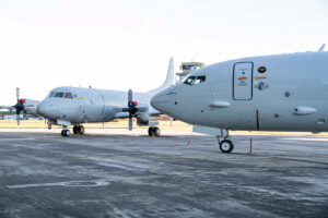 Seen here from left to right: P-3C Orion and P-8A Poseidon. Photo: Bundeswehr/Julia Kelm.