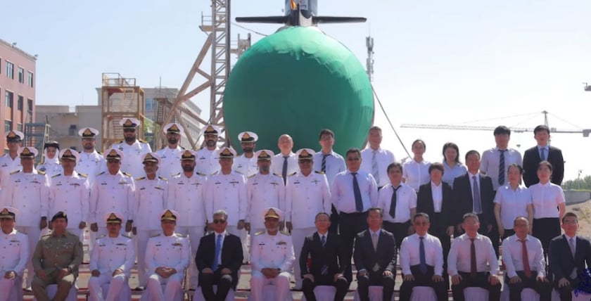 Taufzeremoniell in Wuhan, Foto: Pakistanische Marine