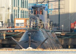 INS Drakon under construction at TKMS in Kiel. Photo: Michale Nitz