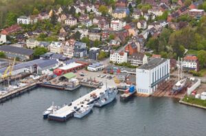 Site of the Gebrüder Friedrich shipyard in Kiel Photo: Friedrich