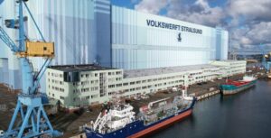 Soon with Fassmer logo? The Volkswerft Stralsund Photo: City of Stralsund