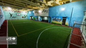 Das Fußball- und Basketballfeld an Bord des Schiffes, Foto: Fars Media Corporation