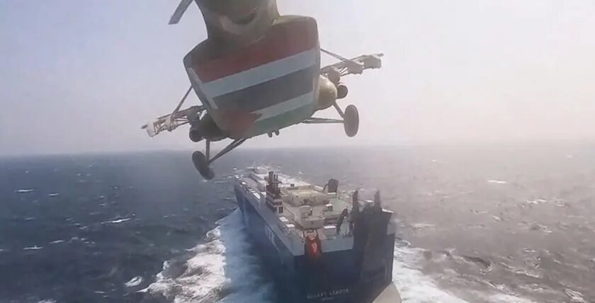 Als alles anfing – Huthi-Boarding der „Galaxy Leader“ Foto: Saba News Agency