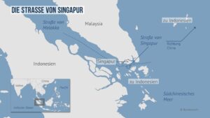 Straße von Singapur. Grafik: Bundeswehr