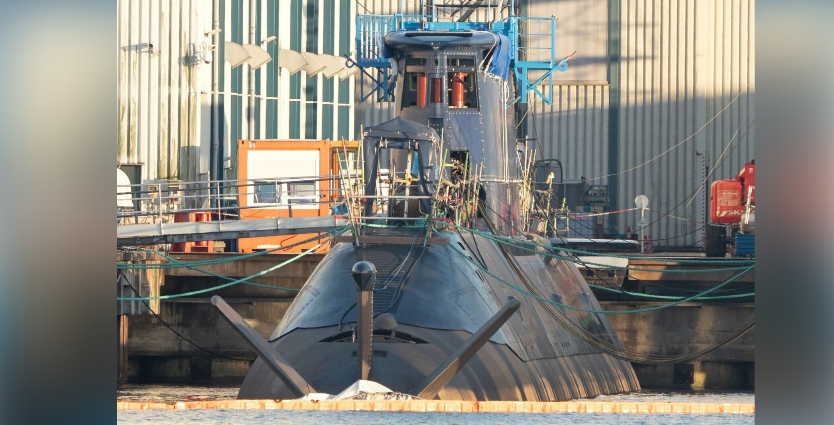 INS Drakon under construction at TKMS in Kiel. Photo: Michale Nitz