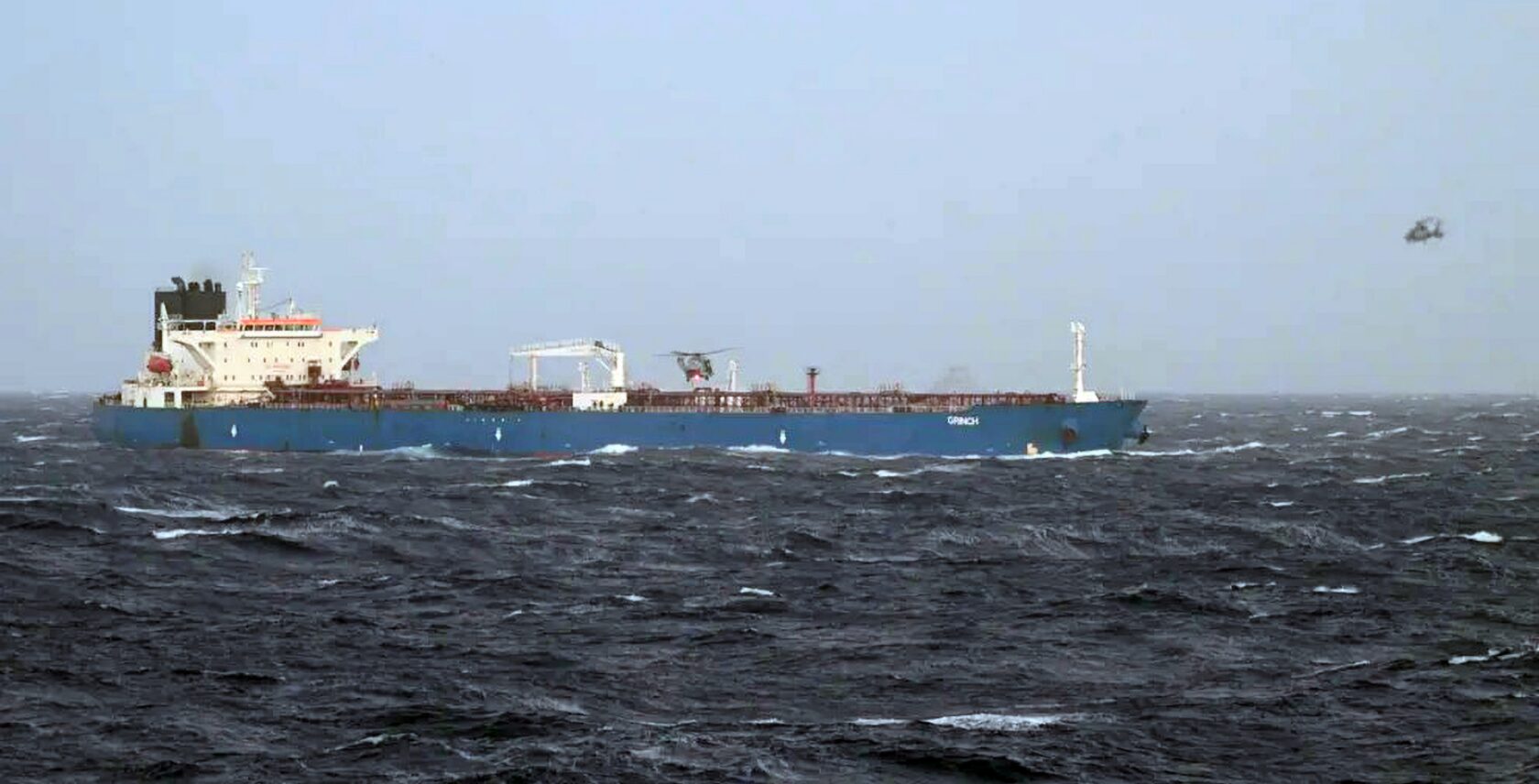Crude oil tanker GRINCH released after penalty payment. Photo: French General Staff