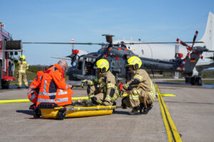 Flight safety exercise at Nordholz naval airbase Photo: Bw/Krone