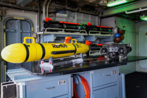 REMUS mit Seefuchs-Rack im Hintergrund. Foto: Bw/Theska