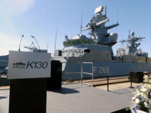 Christening of the corvette Lübeck, photo: Andreas Uhl