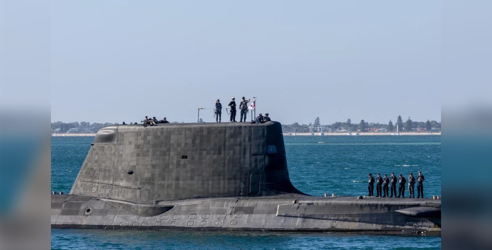 Photo: HMS Anson arriving HMAS Stirling. Australian Submarines Agency