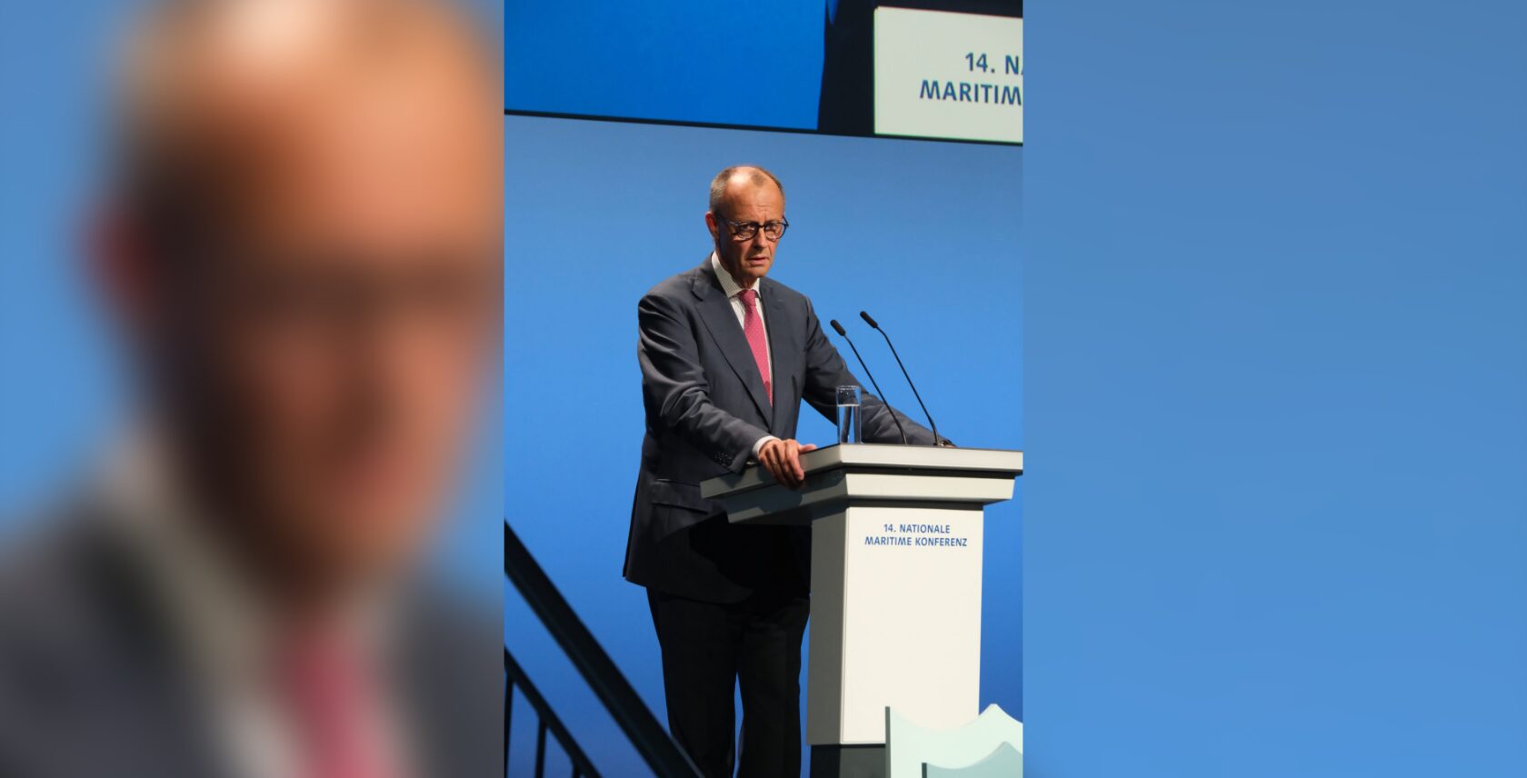 Photo: Federal Chancellor Friedrich Merz at the National Maritime Conference in Emden 2026, hsc