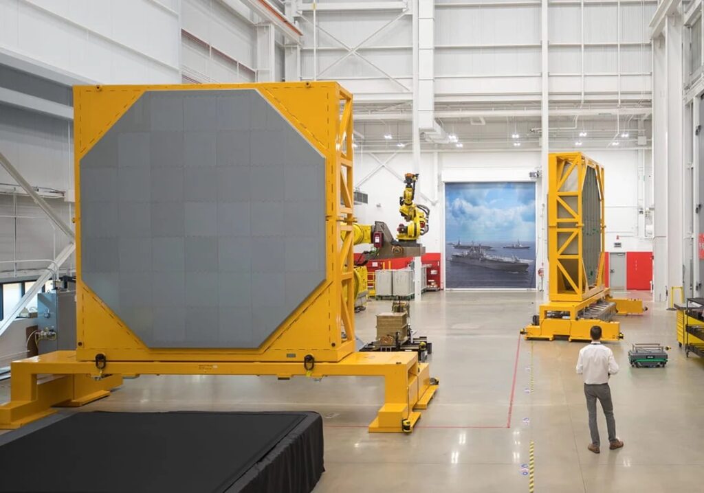 Dimension of a SPY-6 radar. Picture: Raytheon