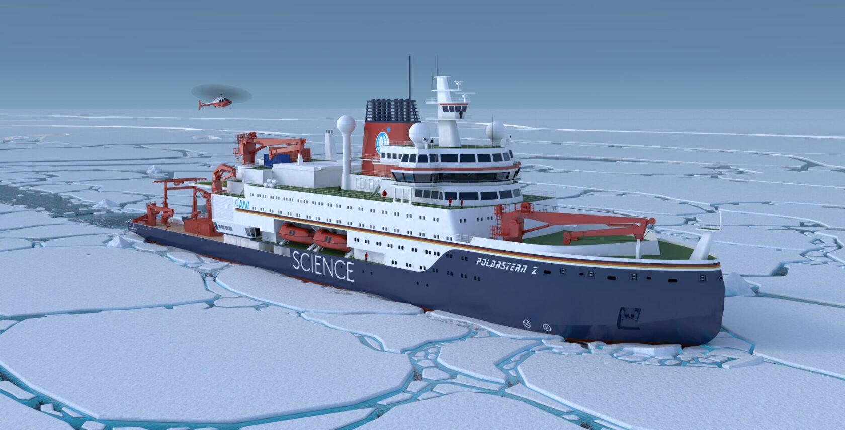 Photo: The new Polarstern. Alfred Wegener Institute/TKMS
