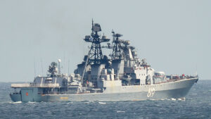 Russischer U-Jagd-Zerstörer "Severomorsk" der Udaloy-Klasse. Foto: Michael Nitz