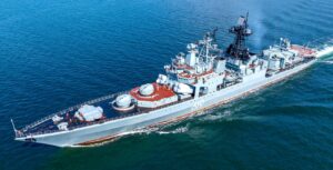 Photo: Russian submarine destroyer "Severomorsk" of the Udaloy class. Michael Nitz