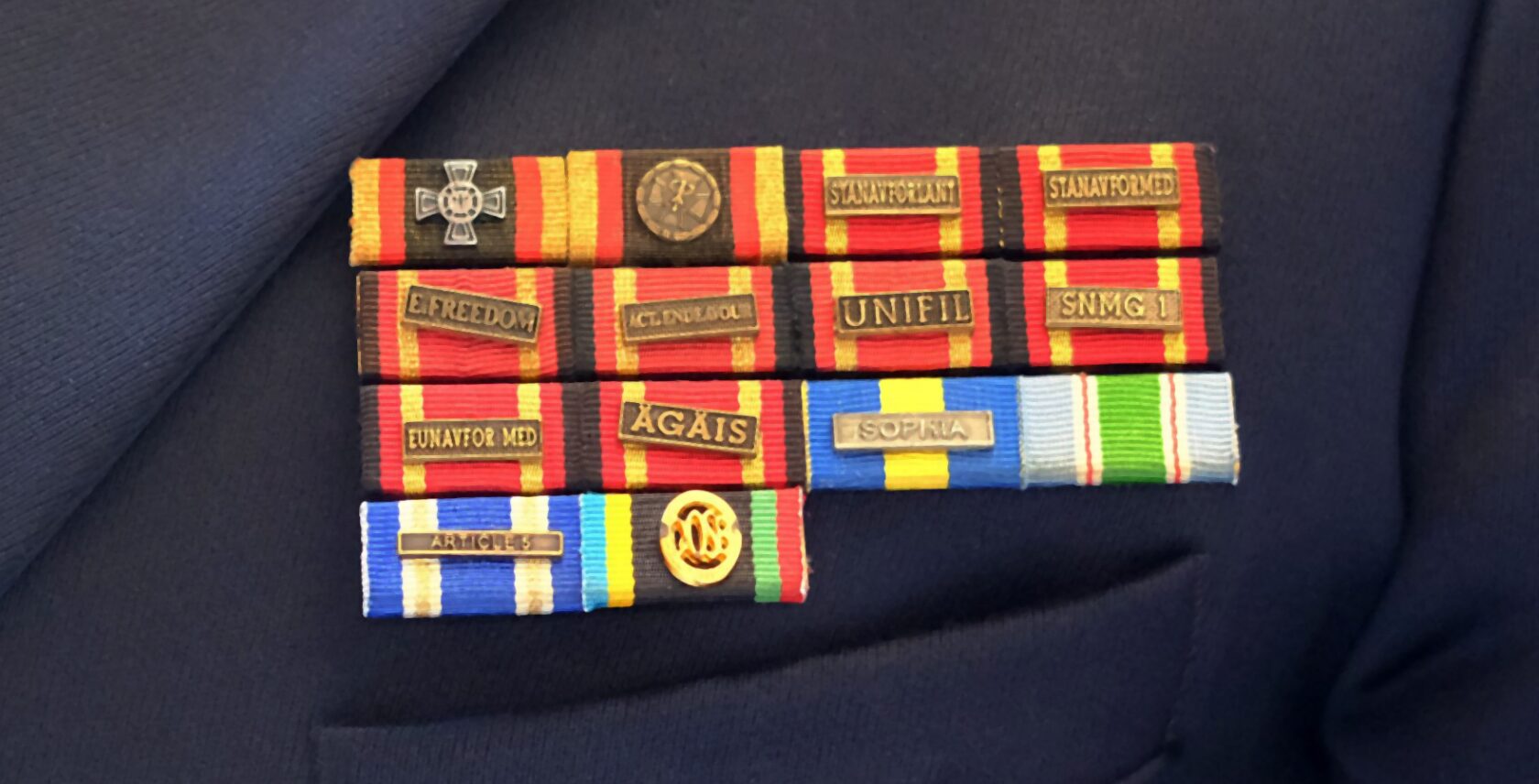 Naval medal buckle Photo: hsc