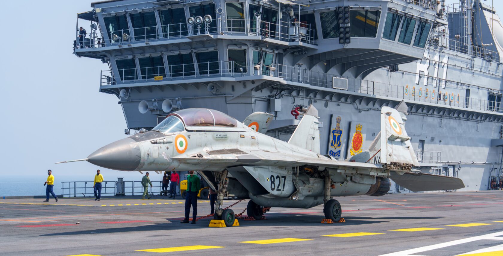 Foto: MiG 29K auf der INS Vikrant, Michael Nitz