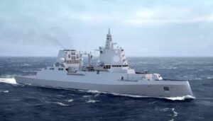 Entwurf der Fregatte F 127 der Deutschen Marine Grafik: TKMS
