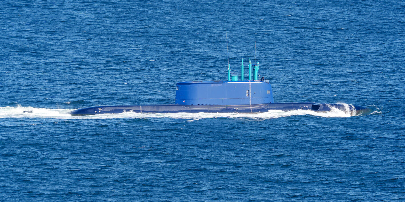 INS Drakon der Dolphin-II-Klasse bei Probefahrten in der Kieler Bucht. Foto: Michael Nitz, Naval Press Service
