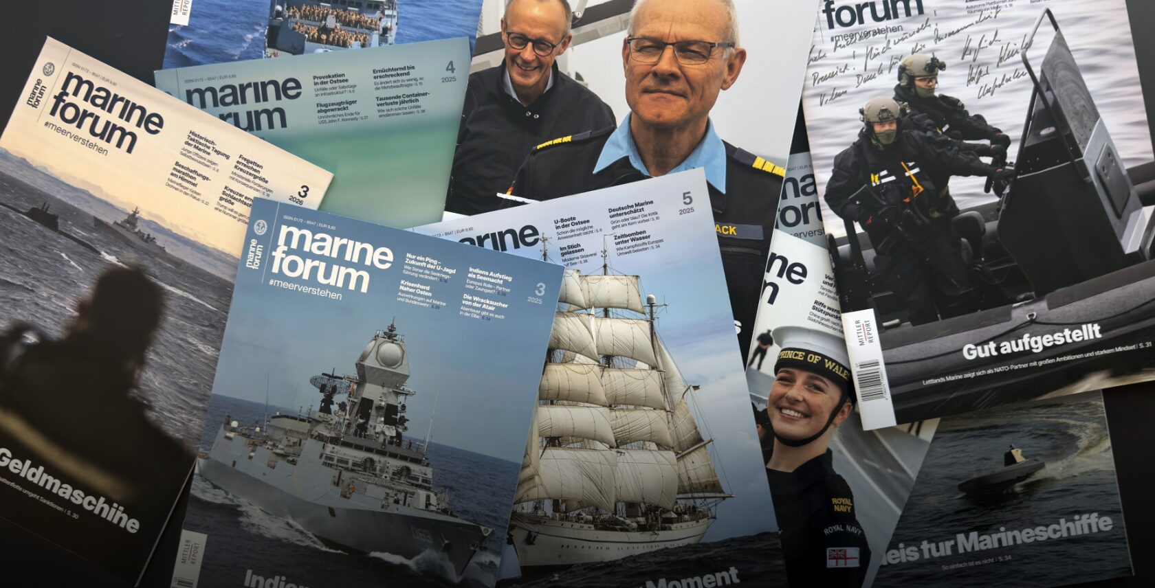 Foto: Das marineforum Magazin erscheint zehnmal im Jahr und berichtet über die Deutsche Marine, internationale Marinen, Schiffbau und maritime Sicherheitspolitik. MS/EBX