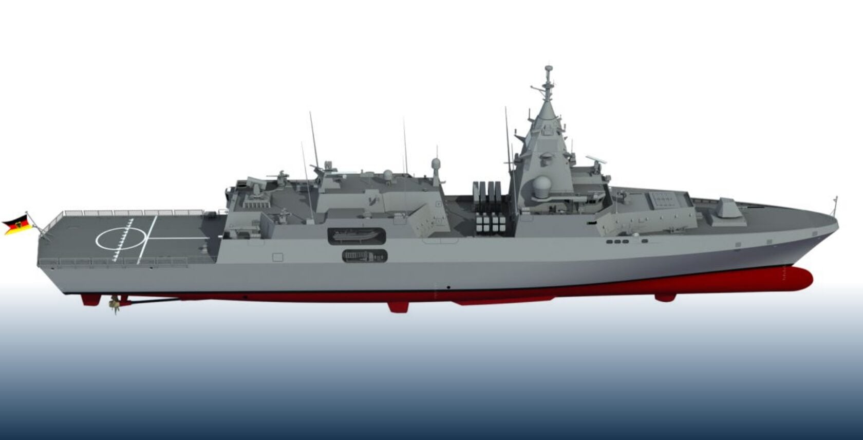 Foto: So könnte die neue F 128 aussehen. Impression von TKMS