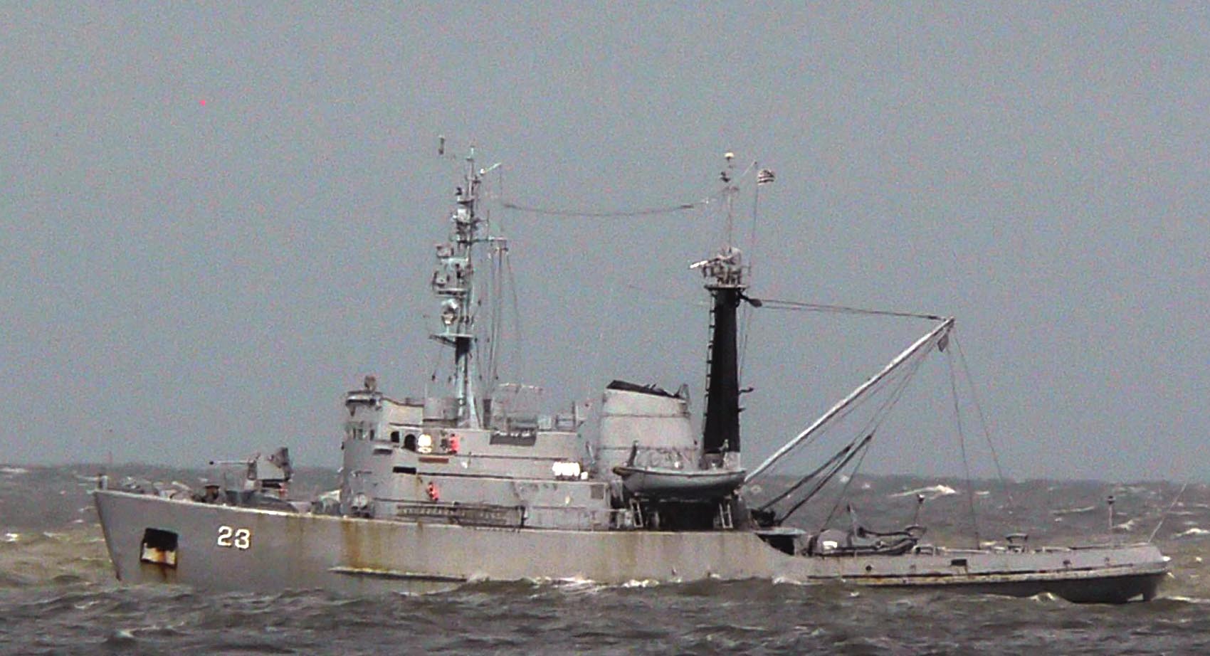 Foto: „Maldonado“ – ex-„Norderney“. Deutsche Marine