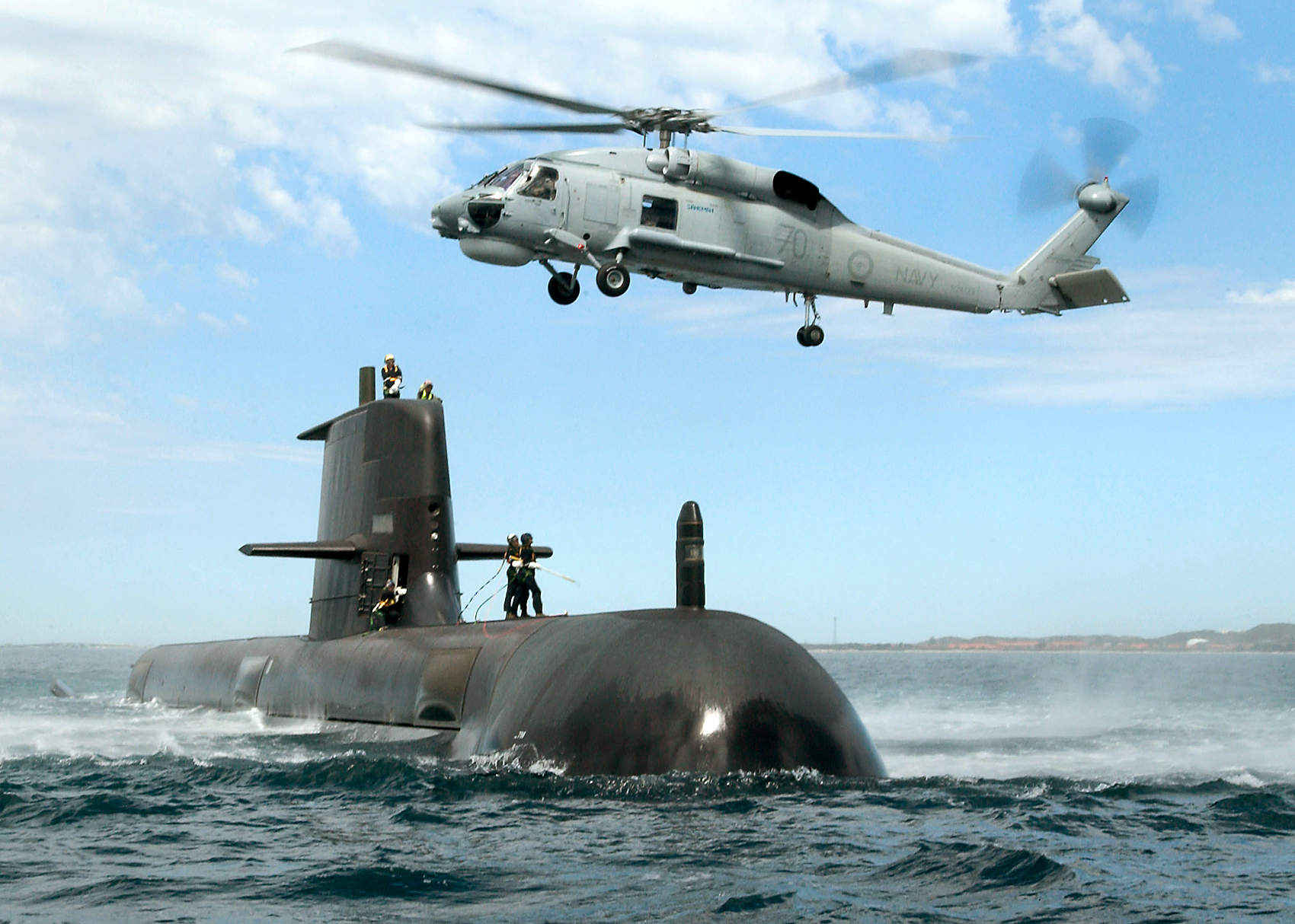 Foto: Australisches Collins-U-Boot „HMAS Sheean“. Australische Marine
