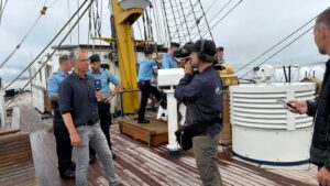 Fernehteam an Bord der "Gorch Fock" Foto: Deutsche Marine