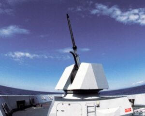 Foto: OTO 76/62 SR Super Rapid Gun Mount. Leonardo