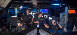 Operationszentrale des Ticonderoga-Klasse Lenkwaffenkreuzers USS Normandy. Foto: US-Navy/JR DiNiro