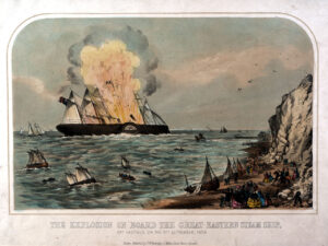 Kesselexplosion auf „Great Eastern“ am 9.9.1859. Foto: National Maritime Museum Greenwich/London