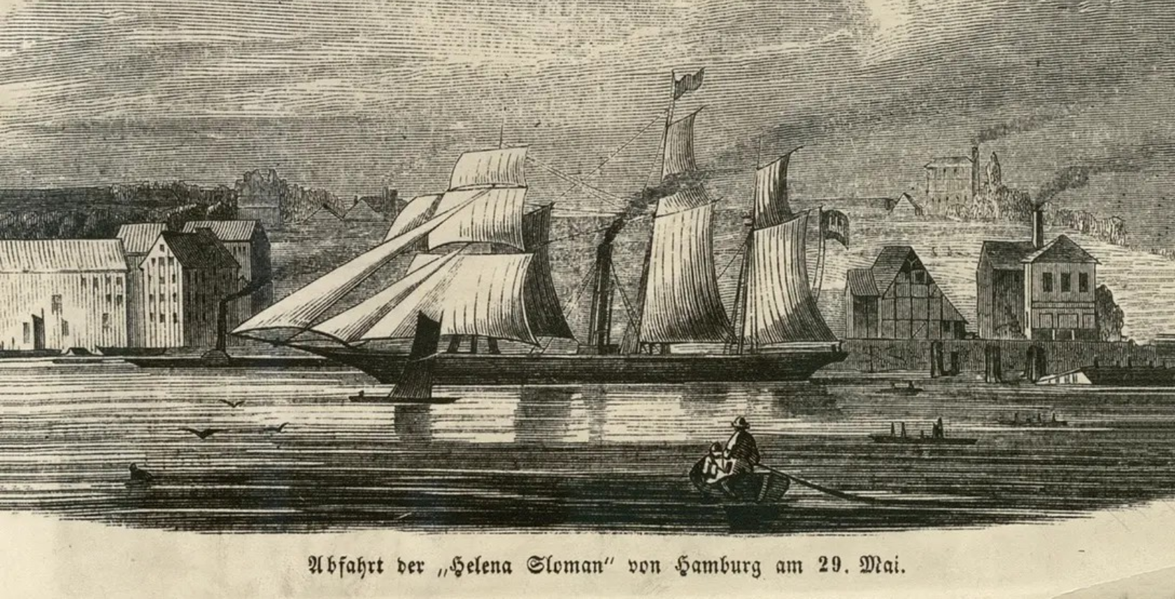 HELENA SLOMAN im Jahr 1850. Quelle: Staatsarchiv Hamburg