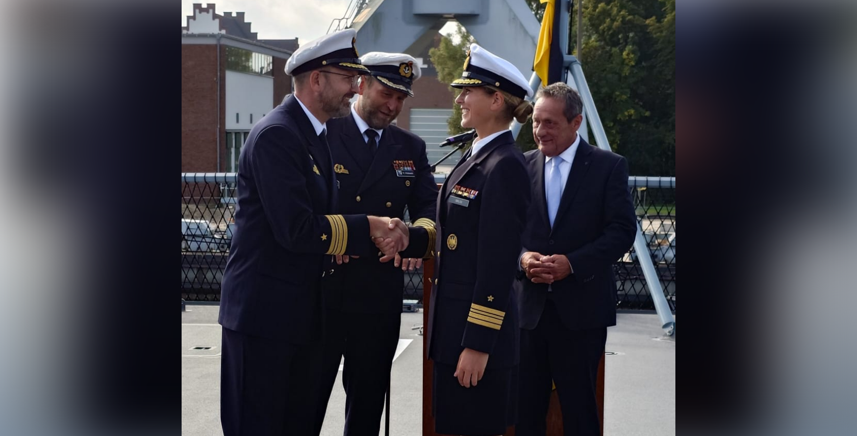 Foto: Neue Kommandantin Ute Niklas. Foto HSC