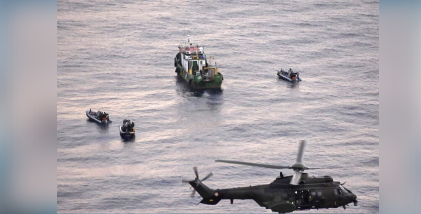 Patrouille zur Bekämpfung der Piraterie im Golf von Guinea. Foto: Marine Nationale
