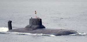 Russisches SSBN "Dimitri Donskoi" der Typhoon-Klasse. Foto: Michael Nitz