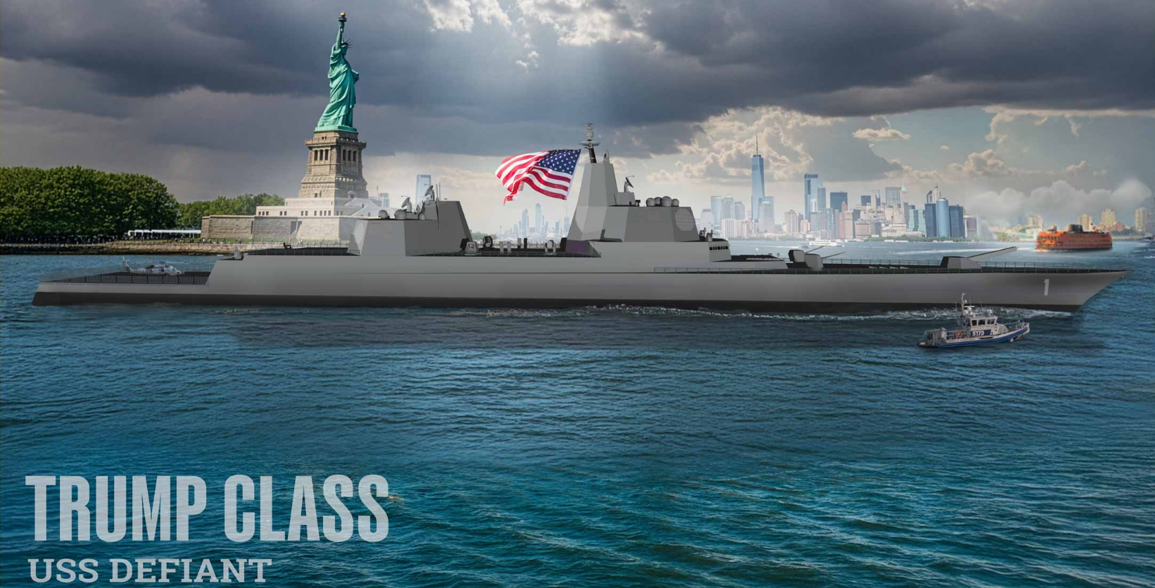 Trump Class - USS Defiant. Grafik: US Navy