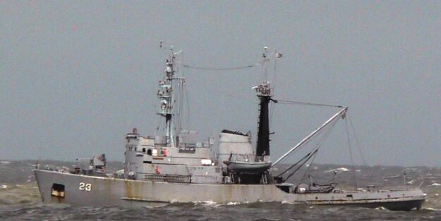Foto: „Maldonado“ – ex-„Norderney“. Deutsche Marine