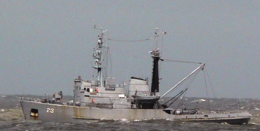 Foto: „Maldonado“ – ex-„Norderney“. Deutsche Marine