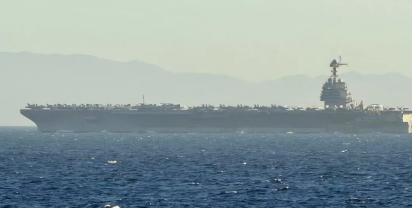 Foto: „USS Gerald R. Ford“ vor Gibraltar. Armada