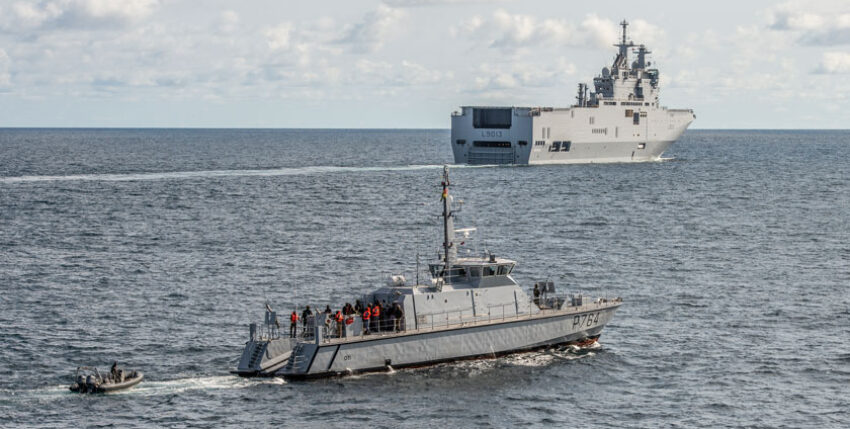 Französische Einheiten patrouillieren regelmäßig im gefährlichen Gebiet vor der Westküste Afrikas. Foto: Marine Nationale/Aurélie Pugnet