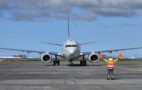 P-8A Poseidon in Keflavik, Island Foto. Bw