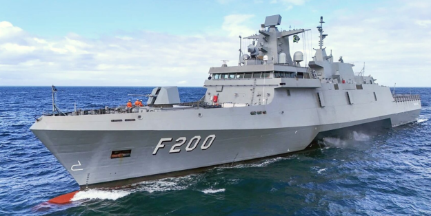 Brazilian frigate "Tamandaré" (TKMS-MEKO 100) on sea trials. Photo: Marinha do Brasil
