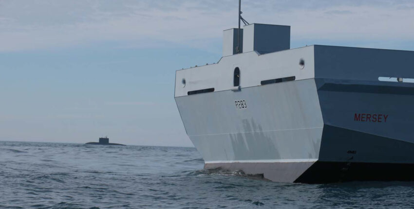 HMS Mersey und RFS Rostow am Don